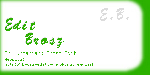 edit brosz business card